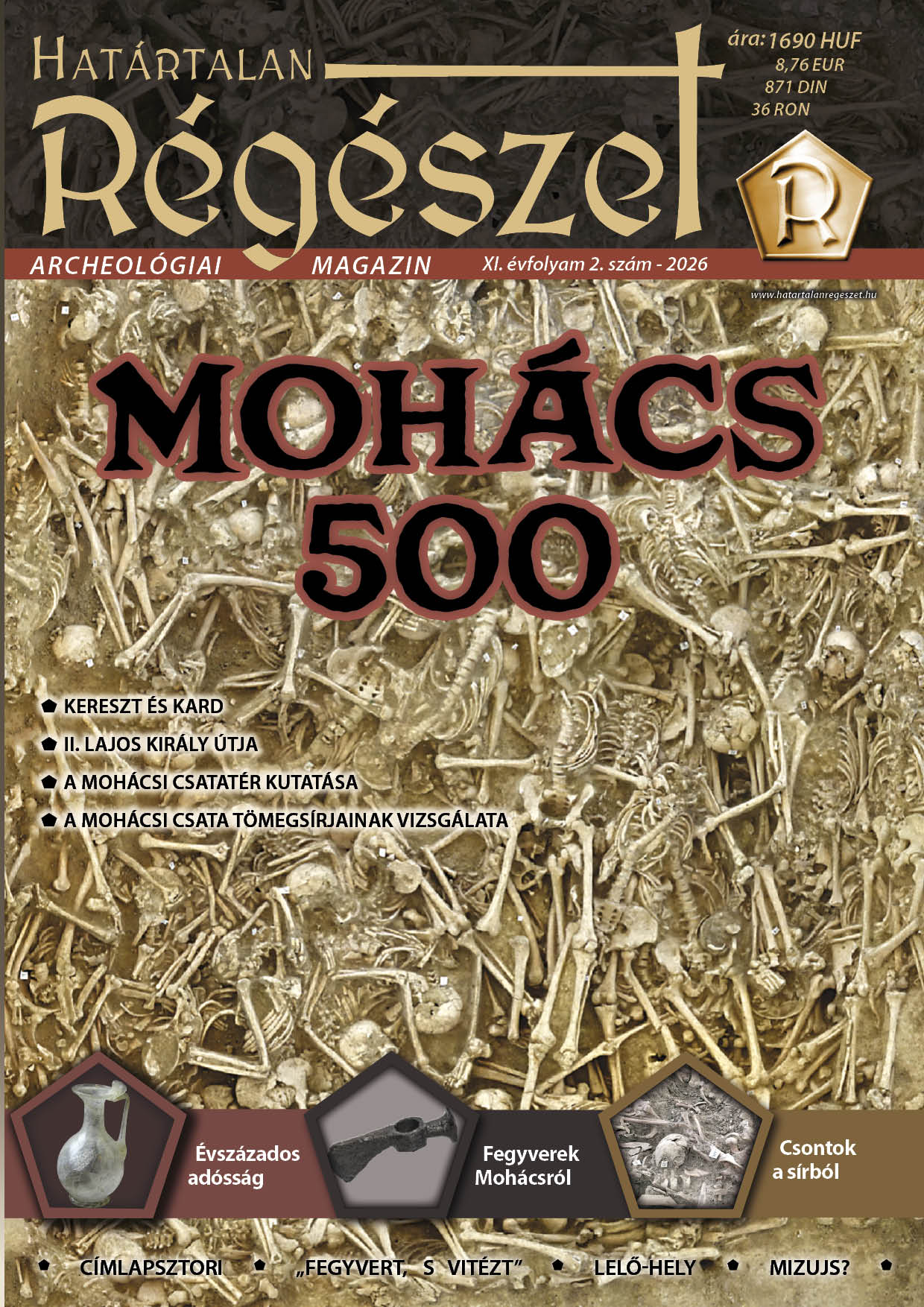 Határtalan Régészet – Mohács 500 különszám, címlap