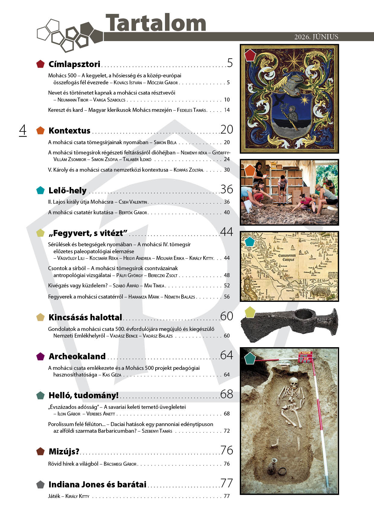 Határtalan Régészet – Mohács 500 különszám
